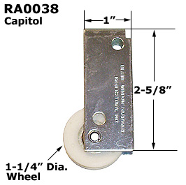 RA0038 - Patio Glass Door Roller Assemblies                           