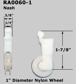 RA0060 - Patio Screen Door Rollers & Guides                           