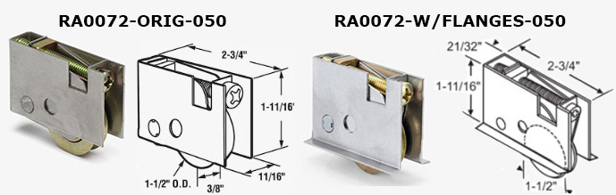 RA0072 - Patio Glass Door Roller Assemblies                           