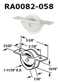 RA0082 - Patio Glass Door Roller Assemblies                           