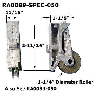 RA0089-SPEC - Patio Glass Door Roller Assemblies                      