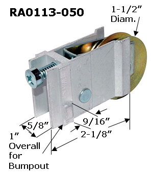 RA0113 - Patio Glass Door Roller Assemblies                           