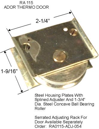 RA0115 - Patio Glass Door Roller Assemblies                           