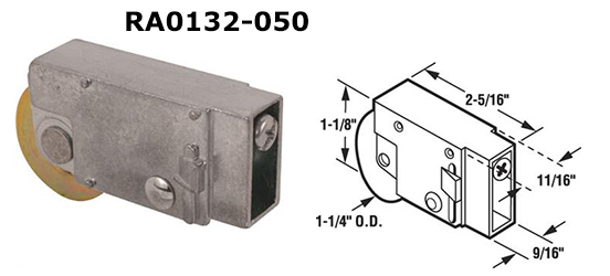 RA0132 - Patio Glass Door Roller Assemblies                           