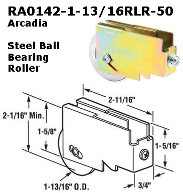 RA0142050 - Patio Glass Door Roller Assemblies                        