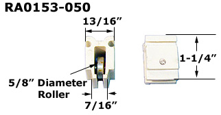 RA0153 - Horizontal Sliding Window Rollers And Guides                 