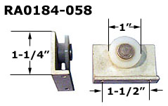 RA0184 - Patio Glass Door Roller Assemblies                           