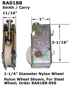 RA0188 - Patio Glass Door Roller Assemblies                           