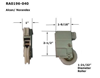 RA0196 - Patio Glass Door Roller Assemblies                           