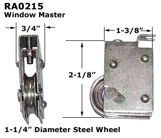 RA0215 - Patio Glass Door Roller Assemblies                           