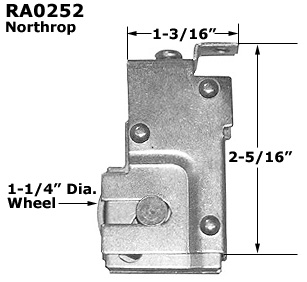 RA0252 - Patio Glass Door Roller Assemblies                           