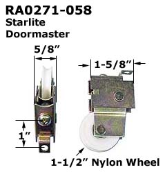 RA0271 - Patio Glass Door Roller Assemblies                           