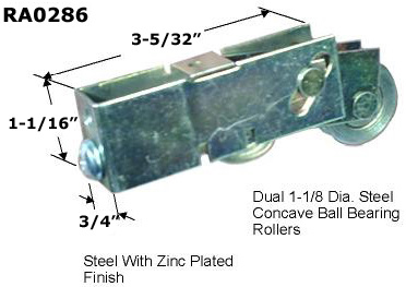 RA0286 - Patio Glass Door Roller Assemblies                           