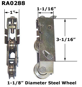 RA0288 - Patio Glass Door Roller Assemblies                           