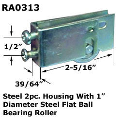 RA0313 - Patio Glass Door Roller Assemblies                           