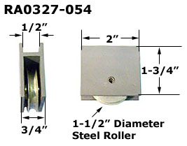 RA0327 - Patio Screen Door Rollers & Guides                           