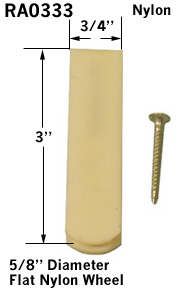 RA0333 - Patio Screen Door Rollers & Guides                           