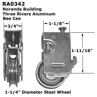 RA0342 - Patio Glass Door Roller Assemblies                           