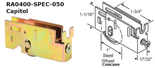 RA0400SPC - Patio Glass Door Roller Assemblies                        