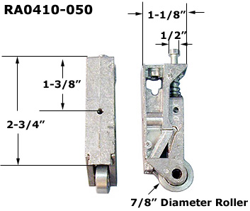 RA0410 - Patio Glass Door Roller Assemblies                           