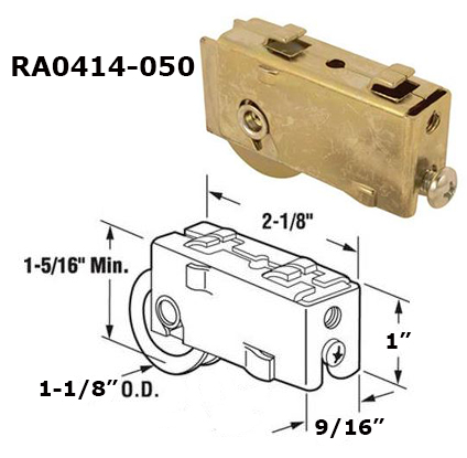 RA0414 - Patio Screen Door Rollers & Guides                           