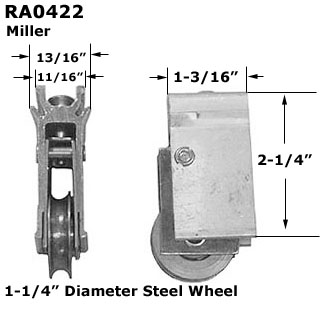 RA0422 - Patio Glass Door Roller Assemblies                           