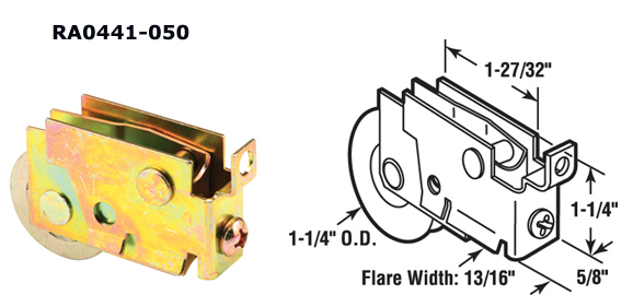 RA0441 - Patio Glass Door Roller Assemblies                           