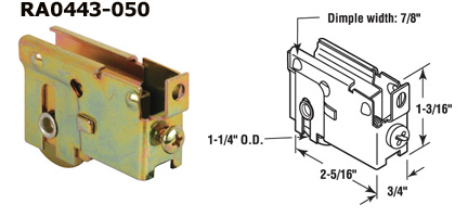 RA0443 - Patio Glass Door Roller Assemblies                           