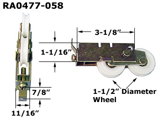 RA0477 - Patio Glass Door Roller Assemblies                           