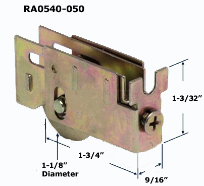 RA0540 - Patio Glass Door Roller Assemblies                           