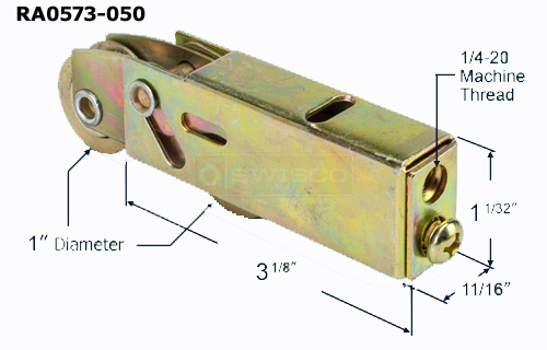 RA0573 - Patio Screen Door Rollers & Guides                           