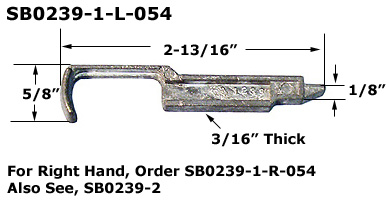 SB0239-1-L - Slide Bolts                                              