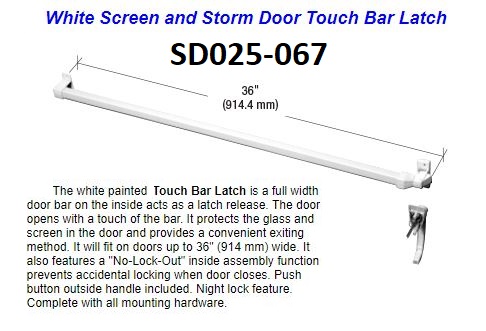SD025 - Storm Door Handles                                            