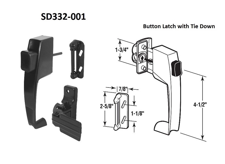 SD332 - Storm Door Lockset                                            