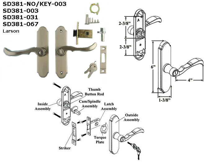 SD381 - Storm Door Handles                                            