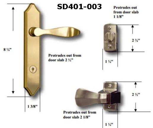 SD401 - Storm Door Handles, ProVia                                    