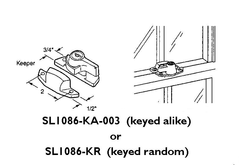 SL1086 - Security Window Hardware                                     