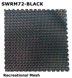 SWRM72 (Black) - Screen Wire - (Recreational Mesh)                    