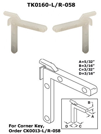 TK0160 - Tilt Corner Keys                                             