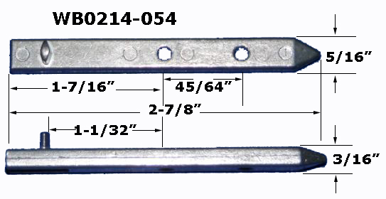 WB0214 - Tube Balance Accessories, Pivot Bars                         