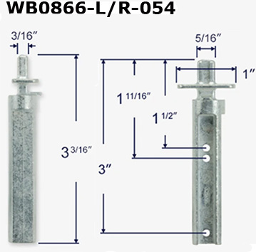 WB0866 - Winged Pivot Bar Set                                         