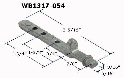 WB1317 - Tube Balance Accessories, Pivot Bars                         