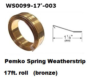 WS0099 - Spring Weatherstrip                                          