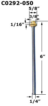 C0292 - 1/4 IN Metal Bi-Fold Guide Pins                               