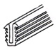 Glazing Channel for Single Strength Glass 1/16 (1.6mm)                