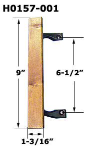 H0157 - Patio Glass Door Pull Handles & Plates                        