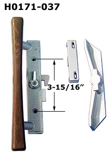 H0171 - Patio Glass Door Handles ( Internal Latch)                    