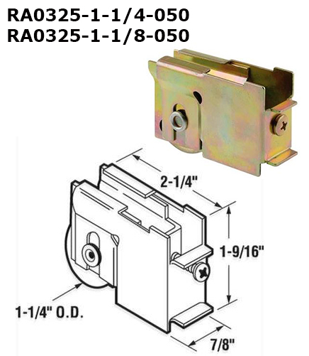 RA0325 - Patio Glass Door Roller Assemblies                           