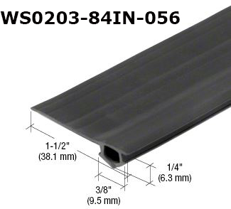 WS0203 - Vinyl Bug Strip for Sliding Screen Doors                     